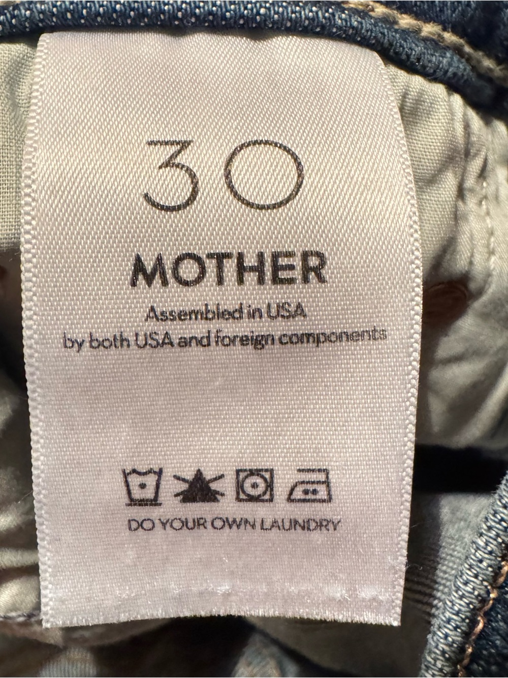 MOTHER The Tune Up Maven Sneak Jeans 30 Opposites Attract High Rise Wide Leg NWT - Picture 10 of 13